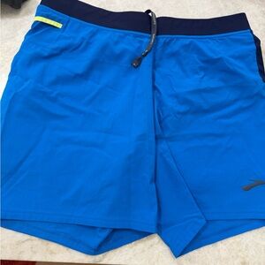 Brooks  Blue Athletic Shorts